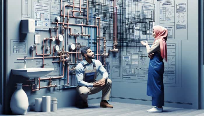 A modern commercial plumbing installation in Ladner, Delta, showcasing high-quality materials, advanced techniques, and effective client communication.