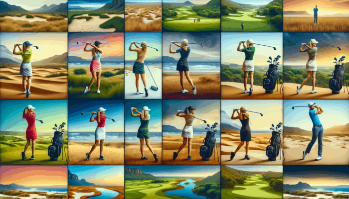 Tips for Hitting Fairway Woods: Golfer selecting fairway wood on a South African course featuring diverse landscapes and conditions.