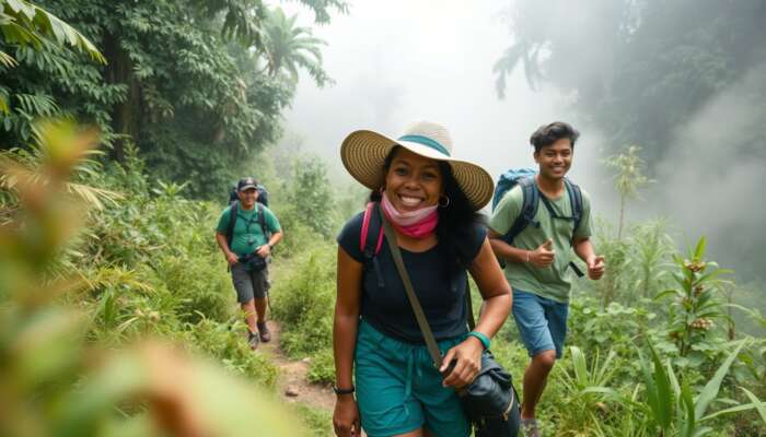 Travellers exploring Belize landscapes and local experiences while comparing destination types and trip bases