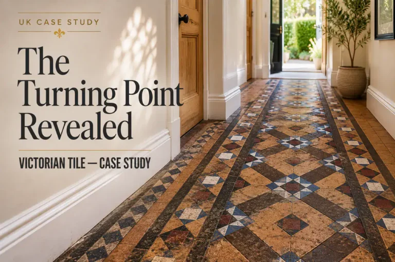 Victorian Tile Floor Uncovered After Years of Neglect