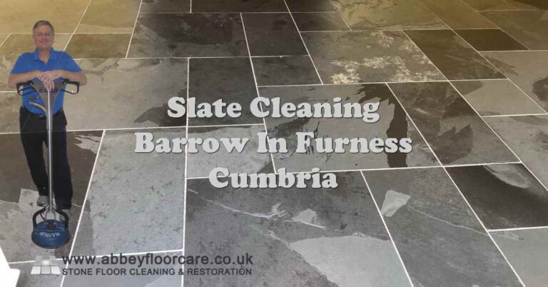 Grey Slate Floor in Barrow Still Stays Dirty After Cleaning